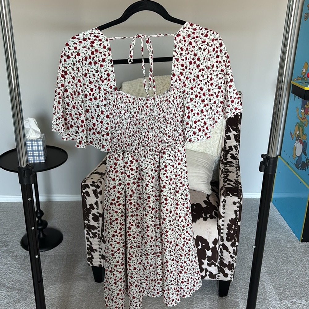 Bailey Blue floral tie dresss - Picture 4 of 7